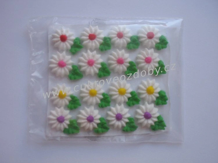 Střední květy s lístečkem