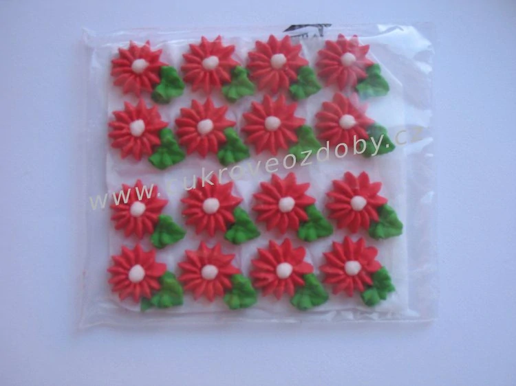 Střední květy s lístečkem