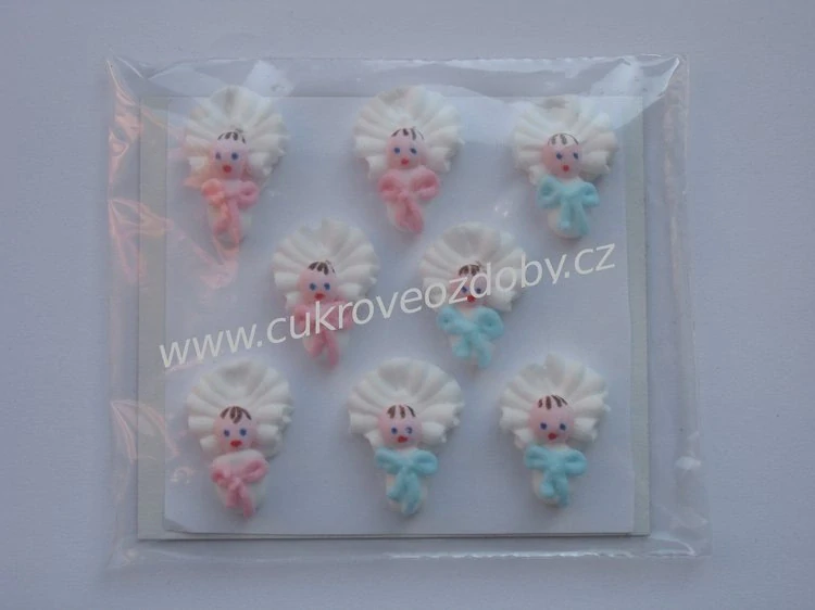 Miminka bílá s fialovou