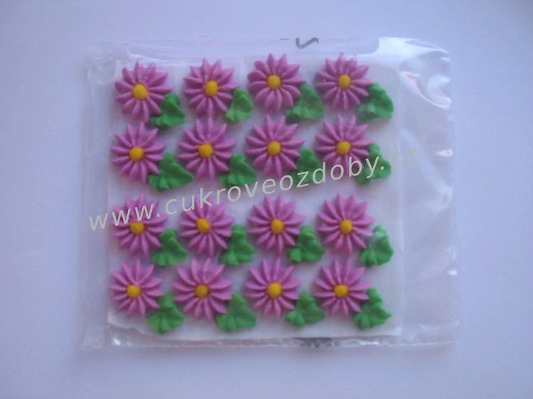 Střední květy s lístečkem