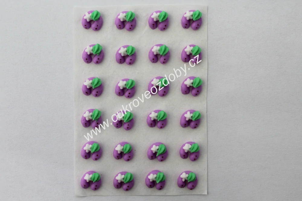 Podkovy bílé s fialovou