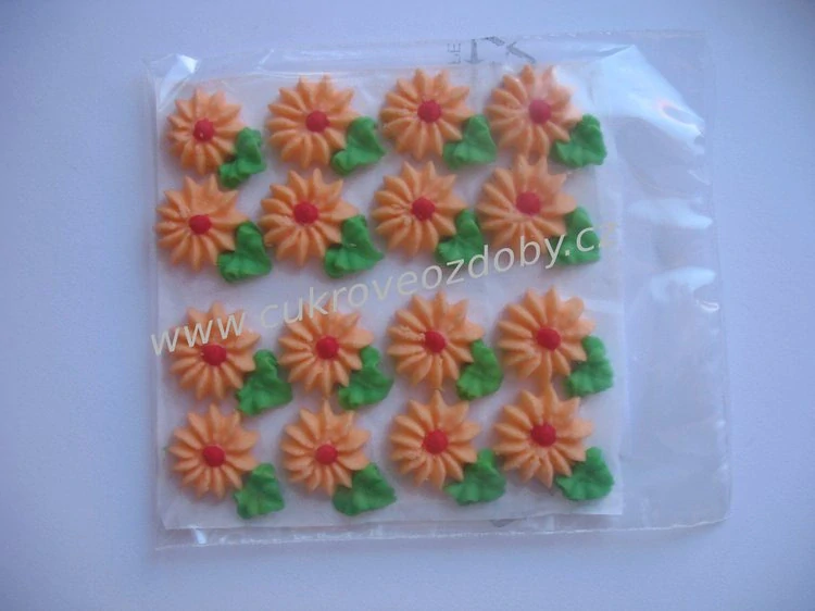 Střední květy s lístečkem