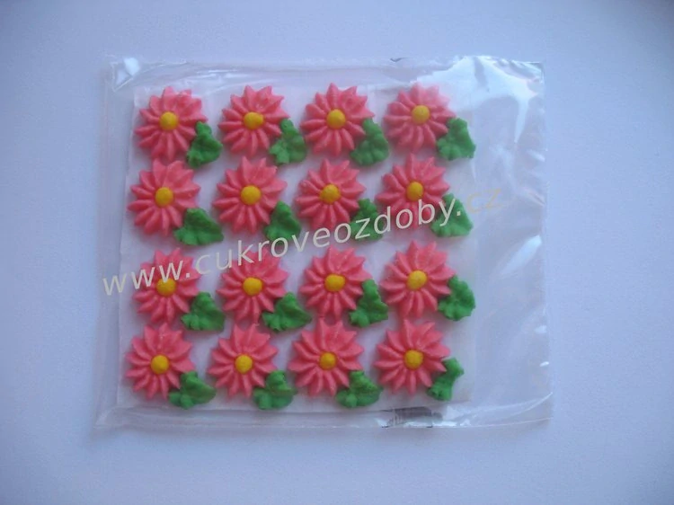 Střední květy s lístečkem