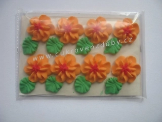 Velké květy točené D