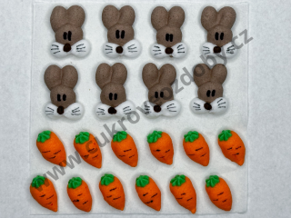 Zajíc hlavičky + mrkvičky